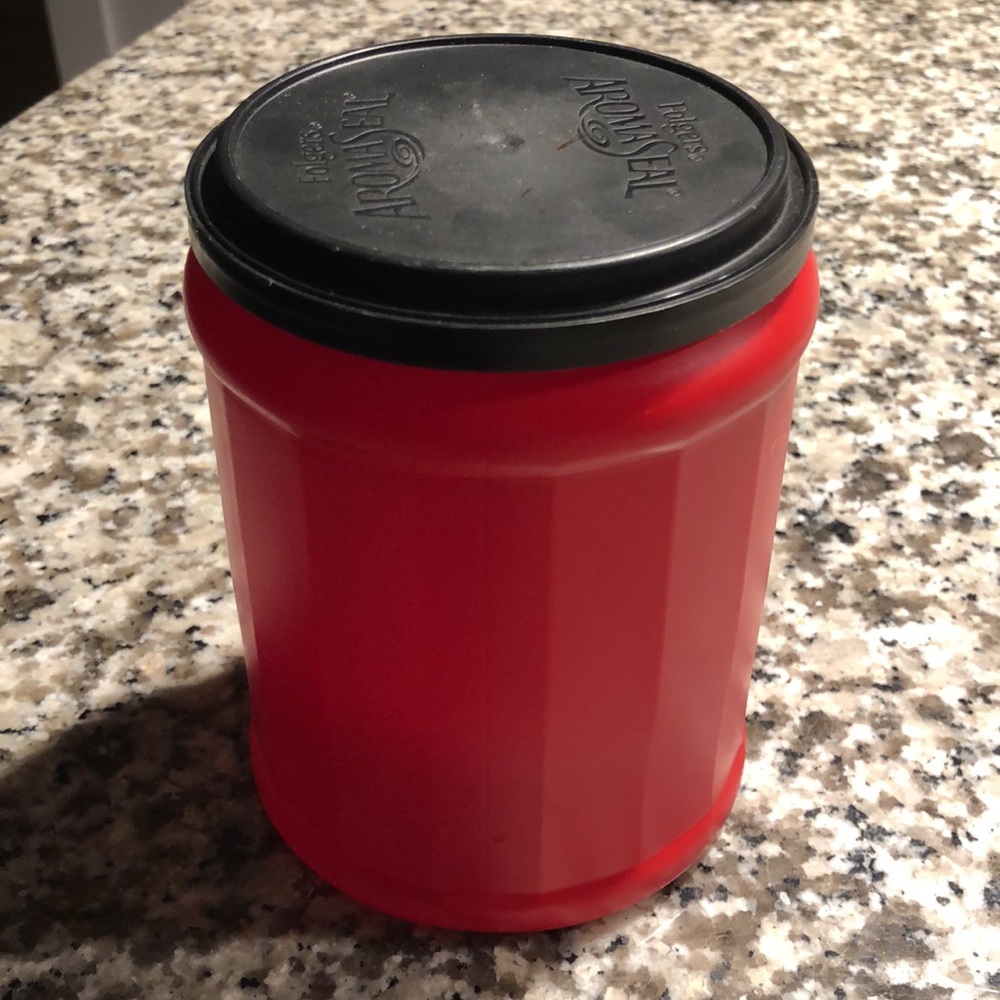 3. Empty Folgers Coffee Cans 3 Storage Containers